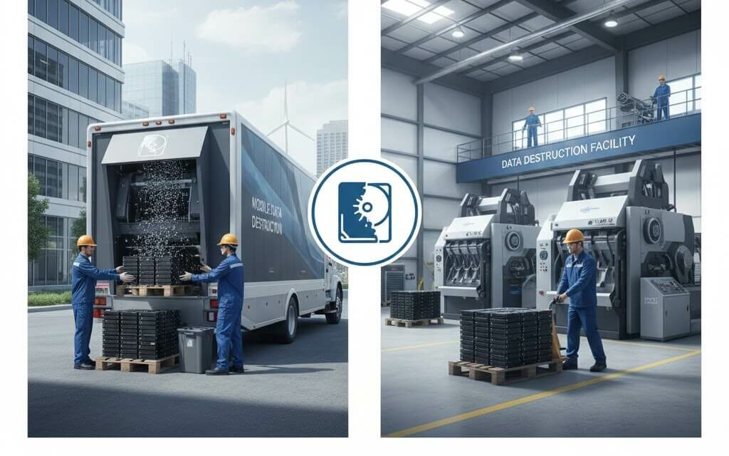 On-Site vs Off-Site Hard Disk Shredding